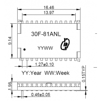 單路超薄千兆網(wǎng)絡變壓器30F-81ANL